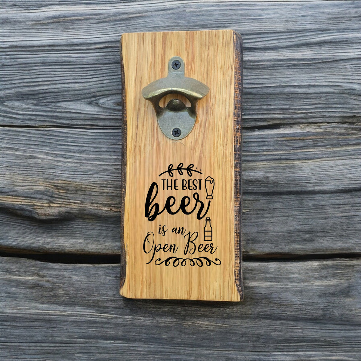 Wooden Bottle Opener. Funny Bottle Opener - Choose Your Wording Or Personalise It With A Name/short Message. Great Gift Or Stocking Filler. - UK