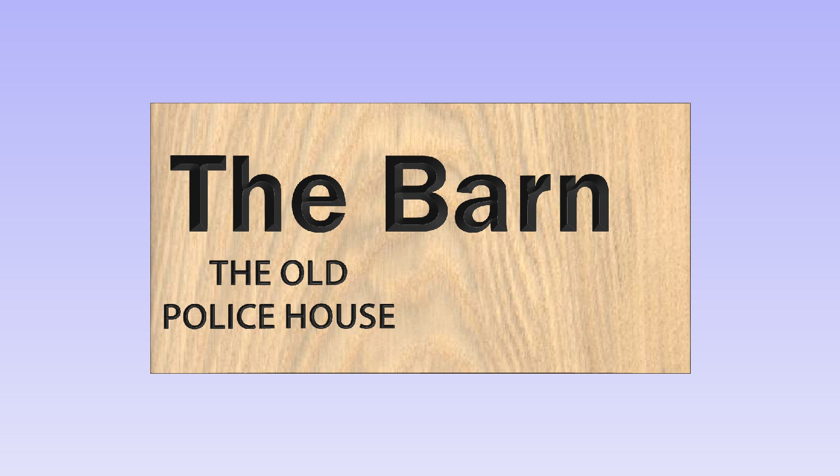 Custom Order 2 oak signs