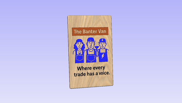 Custom order oak sign 1000x640mm