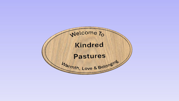 Custom order  oak sign 400x800