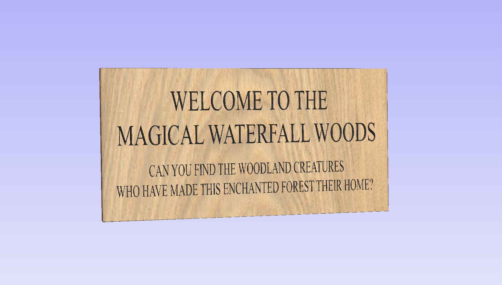 Custom order 2 oak signs
