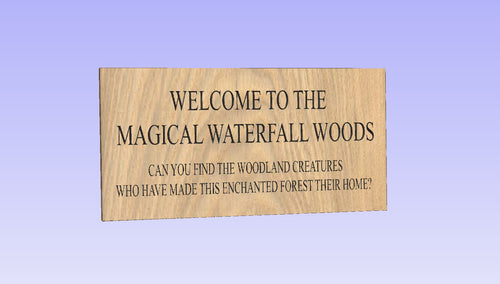 Custom order 2 oak signs