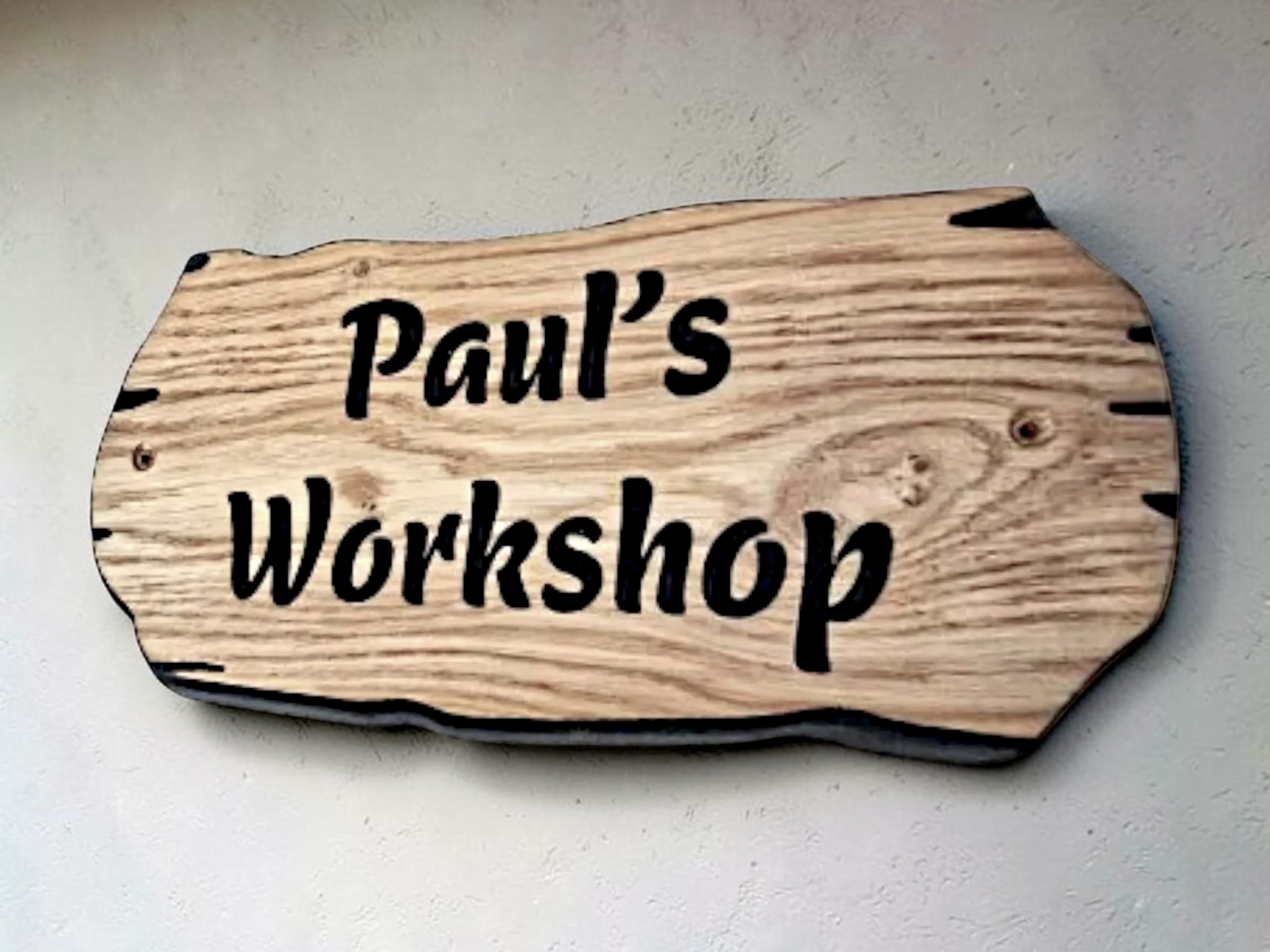 Personalized Oak Wood Sign | Engraved Home Address Plaque