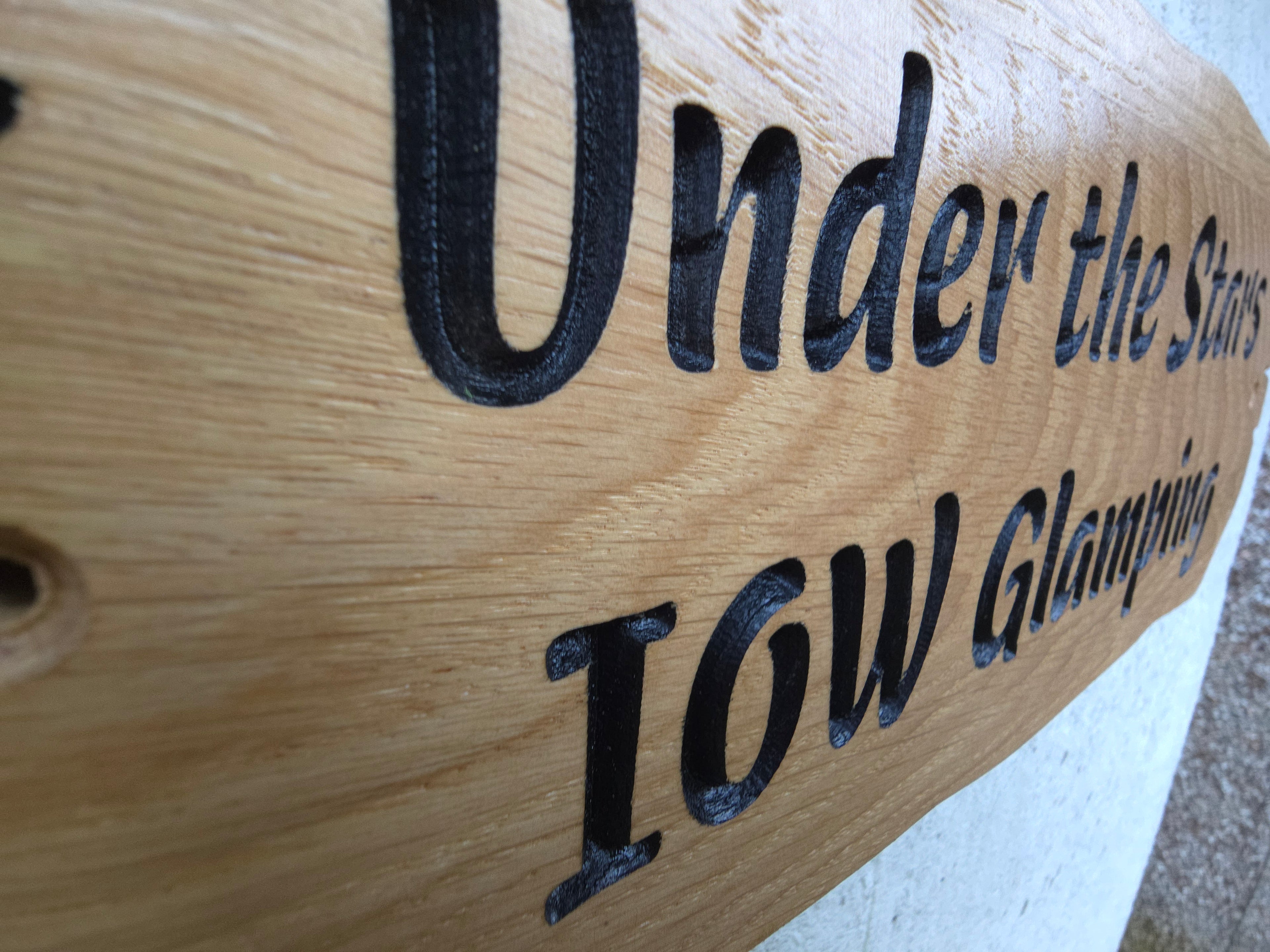 Personalized Oak Wood Sign | Engraved Home Address Plaque
