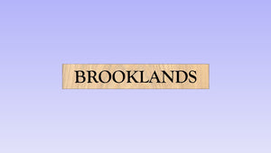 Custom order oak sign 110x650mm