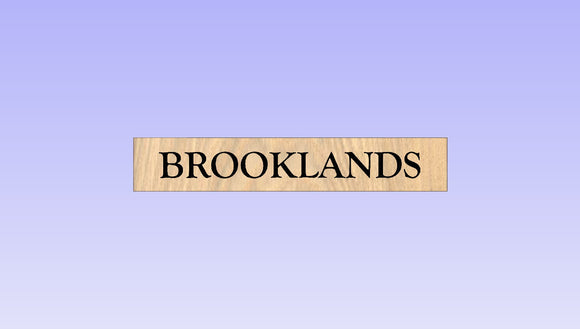 Custom order oak sign 110x650mm