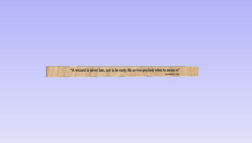 Custom order 2 oak signs 144.1x9 cm