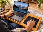 Wooden Laptop Lap Desk – Portable Sofa and Bed Laptop Solid Oak Tray