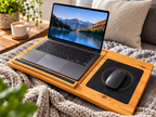 Wooden Laptop Lap Desk – Portable Sofa and Bed Laptop Solid Oak Tray
