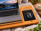 Wooden Laptop Lap Desk – Portable Sofa and Bed Laptop Solid Oak Tray