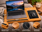 Wooden Laptop Lap Desk – Portable Sofa and Bed Laptop Solid Oak Tray
