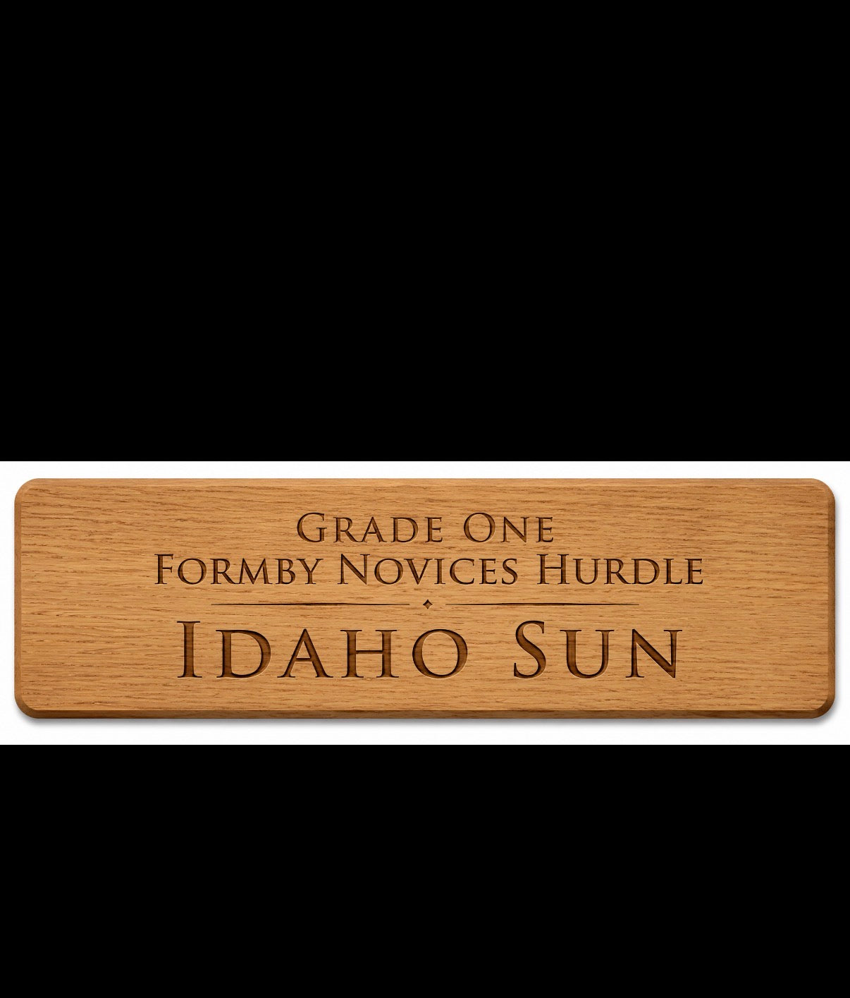 Custom order oak sign 4x12 in