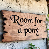 Farmhouse style wooden house name sign