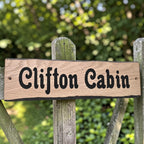 Bird of Paradise engraved rustic wooden house plaque