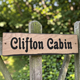 Bird of Paradise engraved rustic wooden house plaque