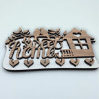Sweet Home Wooden Key Holder – Decorative Wall Key Rack