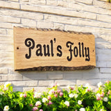 Custom house name sign ,oak personalised plaque 140X600MM