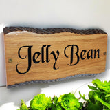 Custom house name sign ,oak personalised plaque 140X600MM