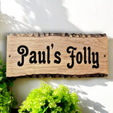 Custom house name sign ,oak personalised plaque 140X600MM