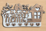 Sweet Home Wooden Key Holder – Decorative Wall Key Rack