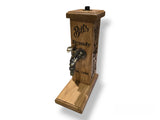 Personalised home bar drink dispenser wooden tap stand