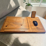 Wooden Laptop Lap Desk – Portable Sofa and Bed Laptop Tray