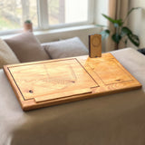 Wooden Laptop Lap Desk – Portable Sofa and Bed Laptop Tray