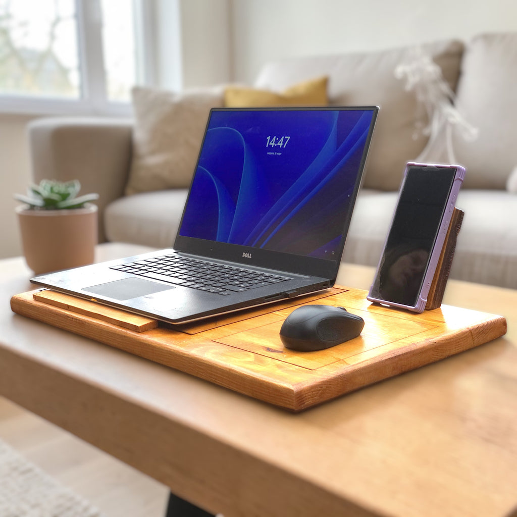 Wooden Laptop Lap Desk – Portable Sofa and Bed Laptop Tray