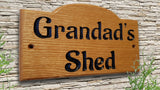 Personalized Carved Engraved House Home Number Name Oak Wooden Sign Plaque