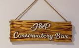 Personalised Carved 3D Engraved Wooden Door Sign Rustic House Outdoor Plaque
